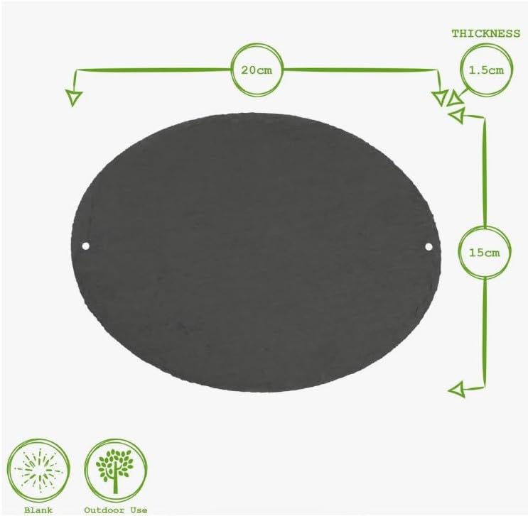 Custom Slate House Sign with Solar LED – Engraved Door Number & Street Name