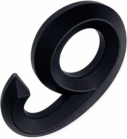 3D Self-Adhesive Door Number 6 – Silver, 3 Inch, For Home, Office, Mailbox