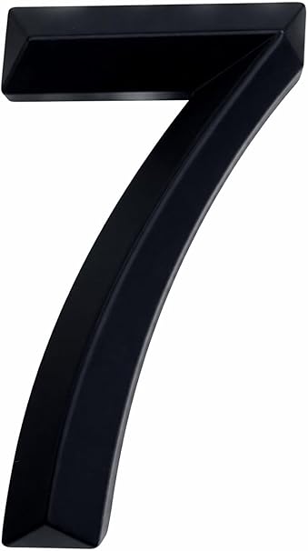 3D Self-Adhesive Door Number 6 – Silver, 3 Inch, For Home, Office, Mailbox