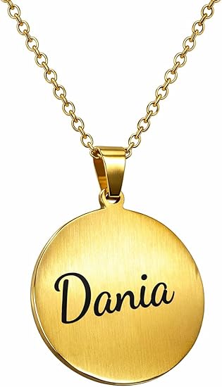 Personalized Gold Name Pendant - Stainless Steel Chain, Tarnish Resistant