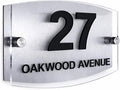 Real 3D Personalised House Number Plaque – Mirror Gold Dual Layer Outdoor Sign