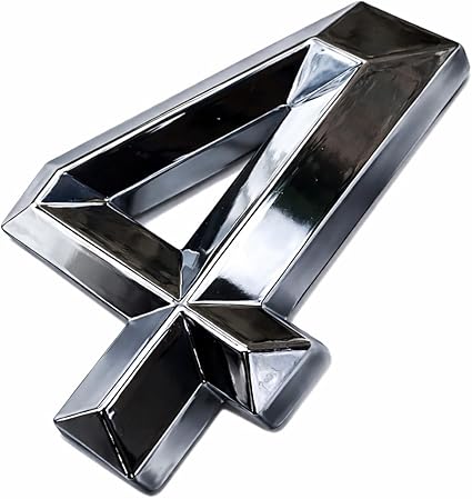 3D Self-Adhesive Door Number 6 – Silver, 3 Inch, For Home, Office, Mailbox