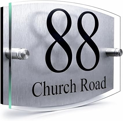 House Numbers Plaques Door Signs Street Name Door Number Personalised