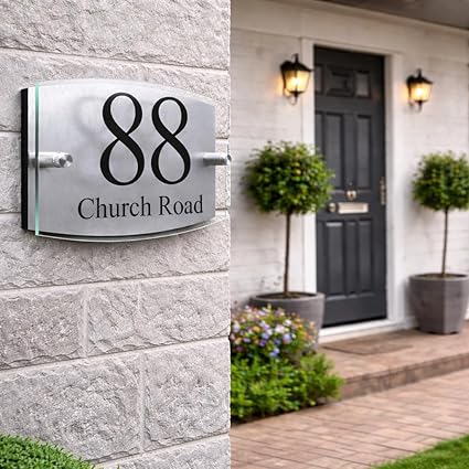 House Numbers Plaques Door Signs Street Name Door Number Personalised