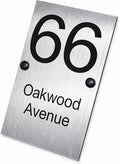 Custom Aluminium Address Plaque – Solar LED Option, Weatherproof