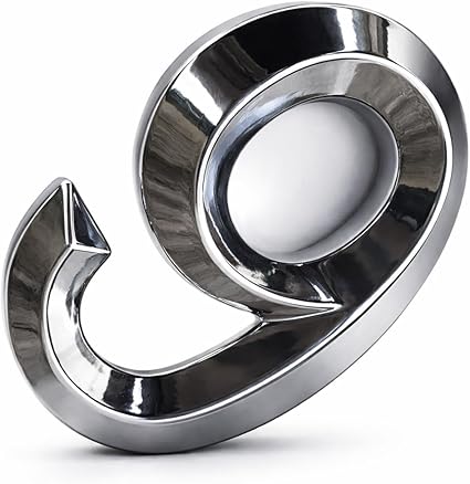 3D Self-Adhesive Door Number 6 – Silver, 3 Inch, For Home, Office, Mailbox