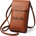 Personalised laser engraved women's shoulder/crossbody bag, phone purse for travel.