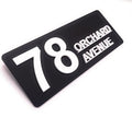 Personalized 3D Door Number Sign Plaque – Custom Door Number & Street Name with Easy Stick-On Application