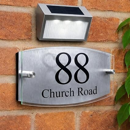 House Numbers Plaques Door Signs Street Name Door Number Personalised