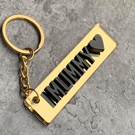 Personalised car number plate keyring with custom name or registration.