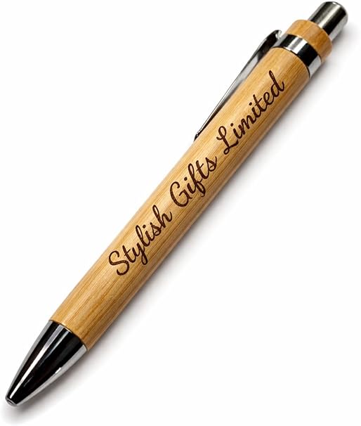 Personalised Bamboo Pen – Engraved Eco Wooden Gift for Any Occasion