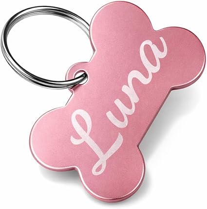 Personalized Laser Engraved Aluminum Pet ID Tag  – Durable & Lightweight