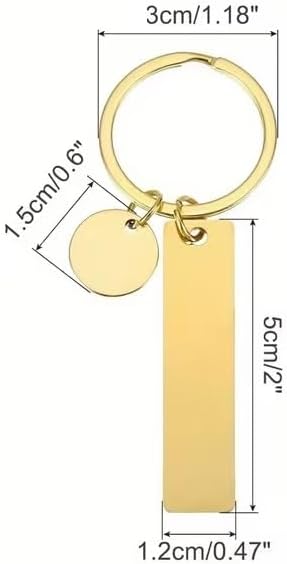 Custom Stainless Steel Keychain – Laser Engraved, Durable Gift for All Occasions