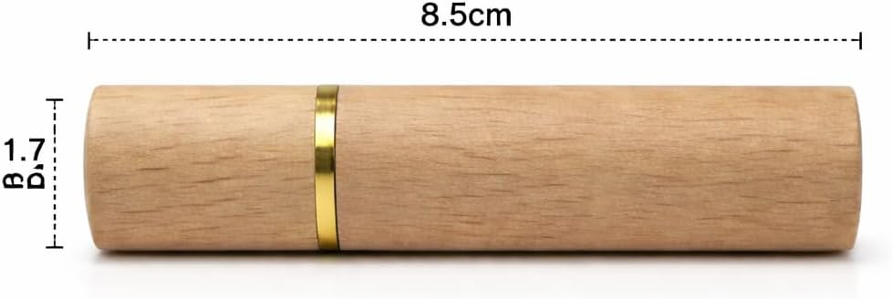 Personalised Engraved Wooden Needle Holder Case with 30 Needles – Sewing Gift