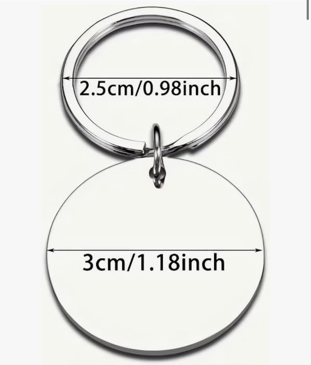 Custom Engraved Stainless Steel Keychain – Personalized Name & Date Gift
